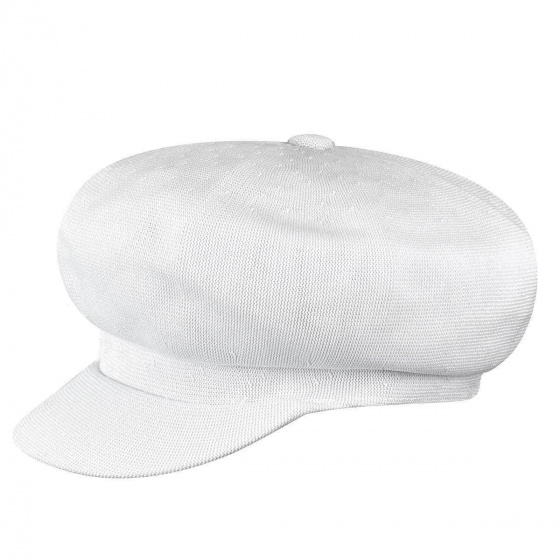 White Tropic Spitfire Newsboy Cap - Kangol