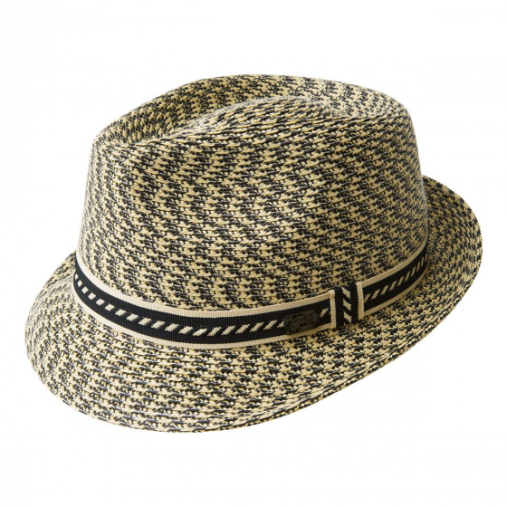 Mannes Trilby Hat Beige & Black - Bailey