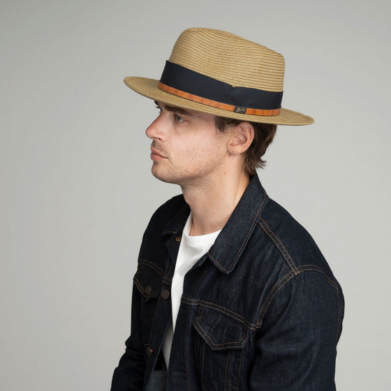 Bailey Denney Fedora Hat Paper Straw Latte