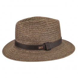 Brown Straw Traveller Hat by Foley Bailey