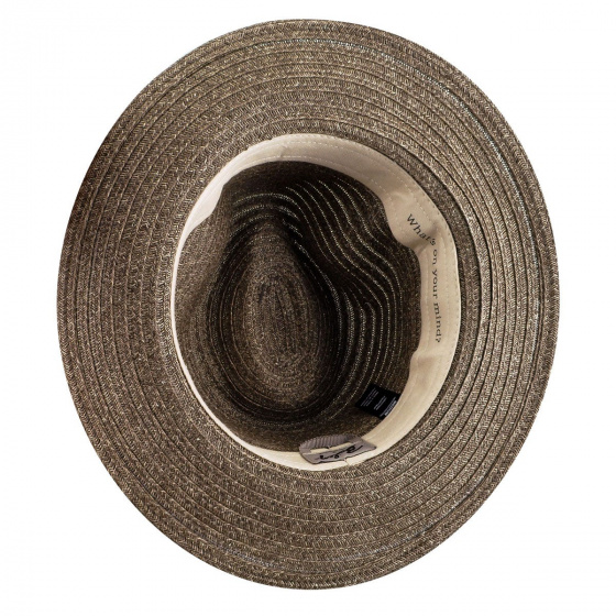 Brown Straw Traveller Hat by Foley Bailey