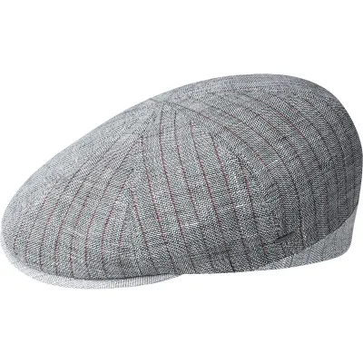 Grey Linen Lipsey Flat Cap - Bailey Reference: 11759 | Traclet Hat Shop