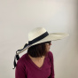 Large Marie Panama Wide-Brimmed Hat