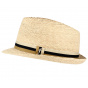 San Fernando Natural Straw Trilby Hat - Fléchet
