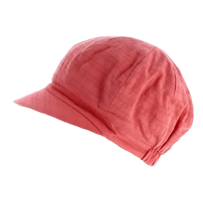 Reversible Coral Cotton Cube Newsboy Cap - Traclet Reference: 11791 | Traclet Hat Shop