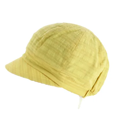 Casquette Gavroche Cubes Réversible Jaune Coton - Traclet Reference : 11792 | Chapellerie Traclet