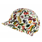 Elorine Reversible Linen Newsboy Cap - Traclet