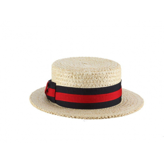 Straw boater hat