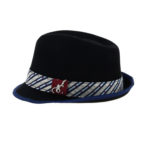 Black Ringo Trilby Hat