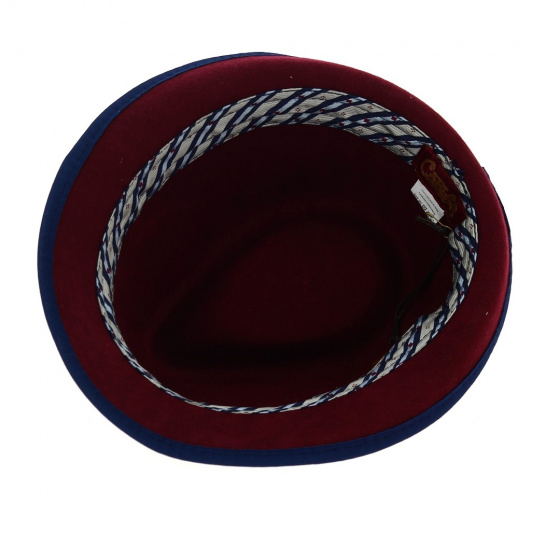 Burgundy Ringo Trilby Hat