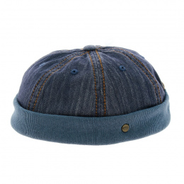 Docker hat - Casquette sans visière bleu jean