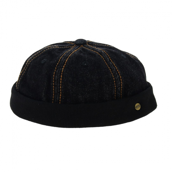 Docker hat - Casquette sans visière jean noir