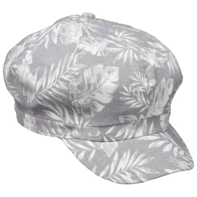 Retro Summer Newsboy Cap Futuna Cotton Gray - Traclet Reference: 9514 | Traclet Hat Shop