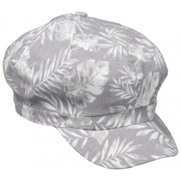 Retro Summer Newsboy Cap Futuna Cotton Gray - Traclet