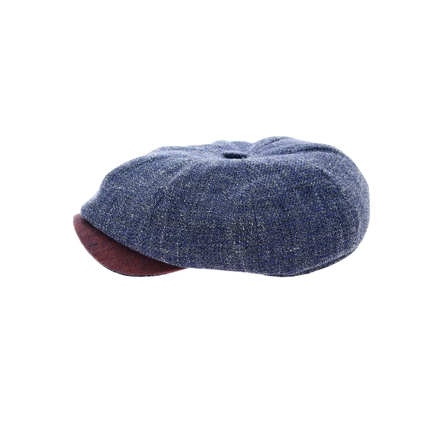Annecy Eight Panel Cap in blue and red Reference: 11816 | Traclet Hat Shop