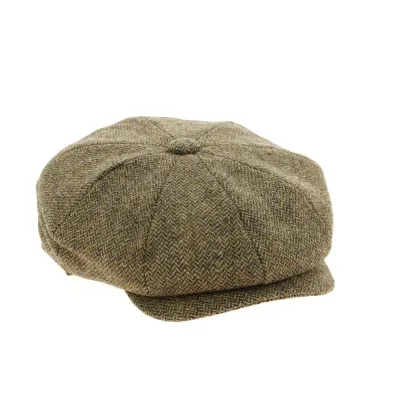 Casquette Libourne Huit cotes marron Reference : 11821 | Chapellerie Traclet