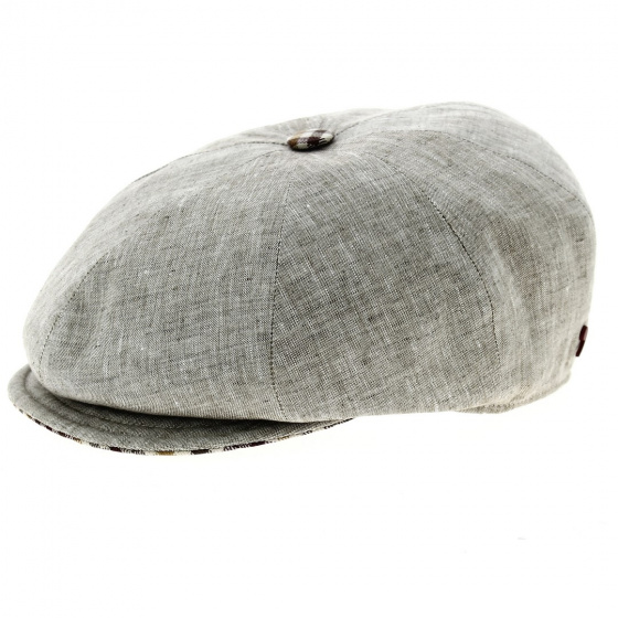 Casquette Monte Carlo Huit cotes gris clair Casquette Monte Carlo Huit cotes gris clair