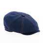 Eight-sided cap navy blue