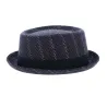 Chapeau Pork pie Noir Roma Reference : 11809 | Chapellerie Traclet