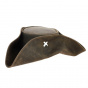 Leather tricorne hat - Jack Sparrow