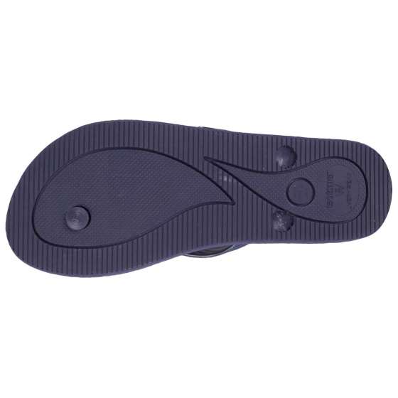 Women's Navy Clara Flip Flops - Isotoner