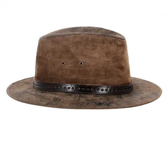 Kenya Leather Traveller Hat - Aussie Apparel