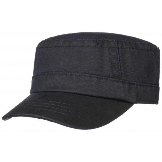 Black Cotton Army Cap - Stetson