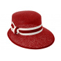 Brescia Red Straw Visor Cap - Traclet