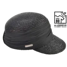 Black Natural Straw Cap - Seeberger Reference: 11889 | Traclet Hat Shop