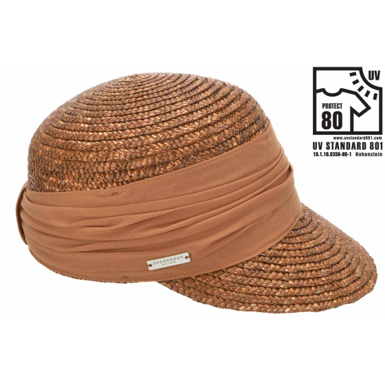 Natural Straw Copper Cap - Seeberger