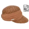 Casquette Paille Naturelle Cuivre - Seeberger Reference : 11894 | Chapellerie Traclet