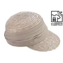 Casquette Paille Naturelle Perle Protection UPF 50+ - Seeberger Reference : 3081 | Chapellerie Traclet