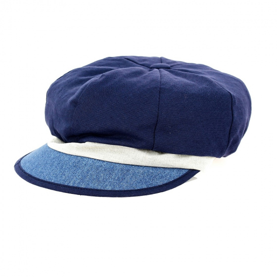 Marina Blue Newsboy Cap - Fléchet