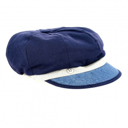 Marina Blue Newsboy Cap - Fléchet