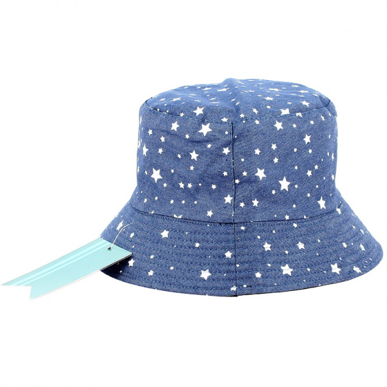 Stars Denim Bucket Hat - Traclet