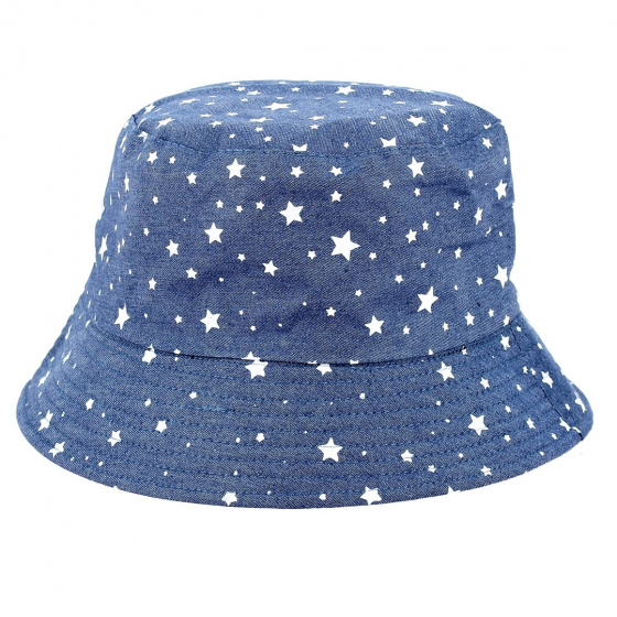 Stars Denim Bucket Hat - Traclet
