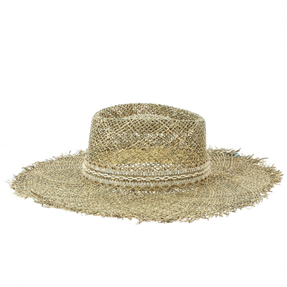 Chapeau Fedora Samira Paille Naturelle - Traclet