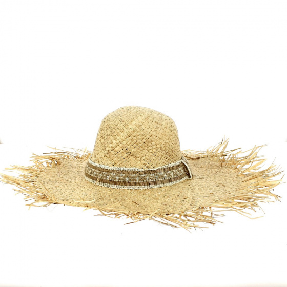 Chandra Beach Raffia Sun Hat - Traclet