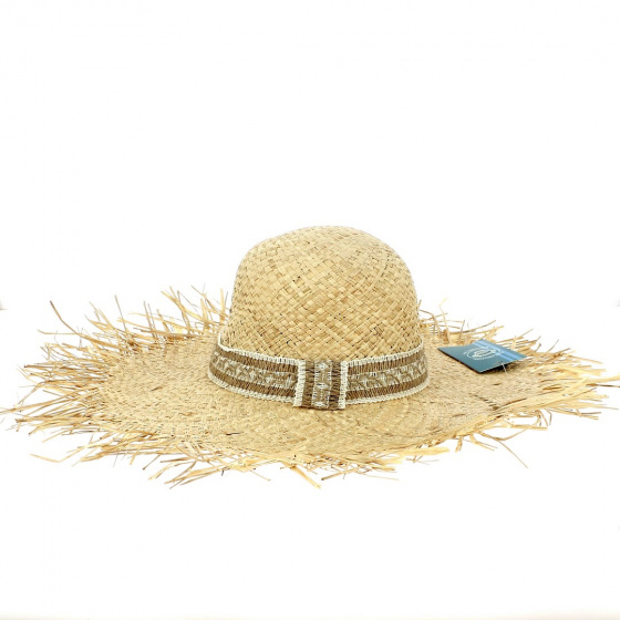 Chandra Beach Raffia Sun Hat - Traclet