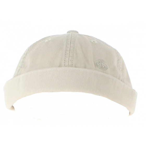 Beige Cotton Miki Beanie