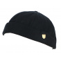 Black Cotton Docker Beanie - Traclet