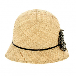 Chapeau Cloche Bérénice Paille Naturelle - Traclet
