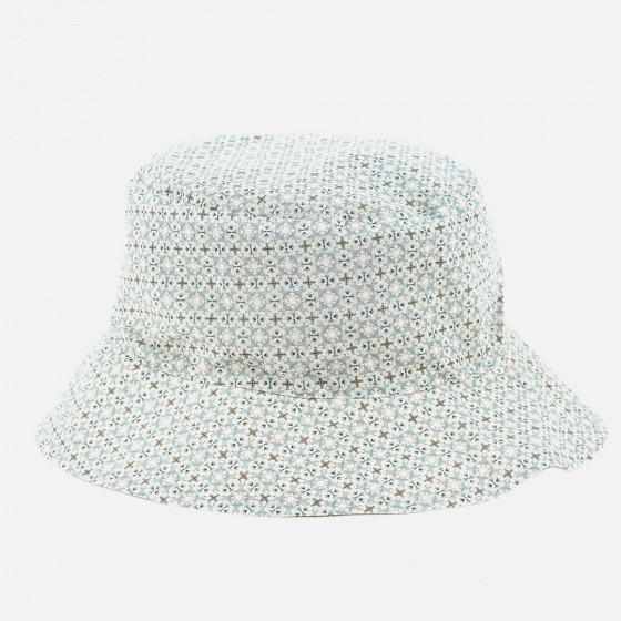 Zelia Beige Reversible Bucket Hat - Traclet