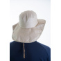 Beige Traveller Hat with Neck Guard - Soway
