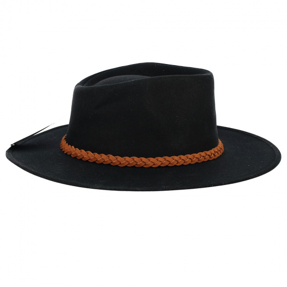 Chapeau Traveller Whitfield Noir - Aussie Apparel