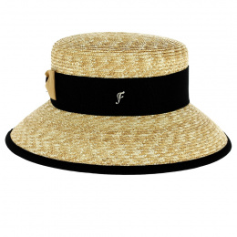 Cassidy Natural Straw Capeline - Fléchet