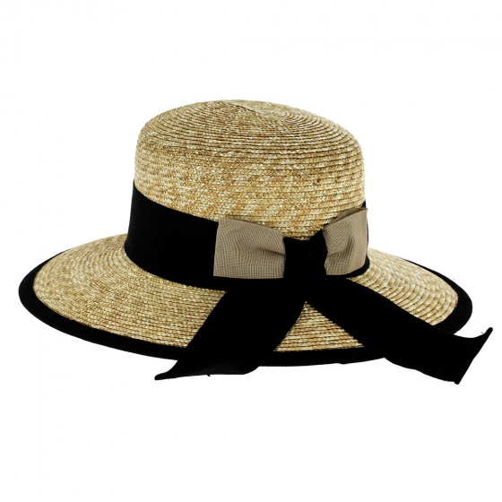 Harmony Natural Straw Wide-brimmed Hat - Fléchet