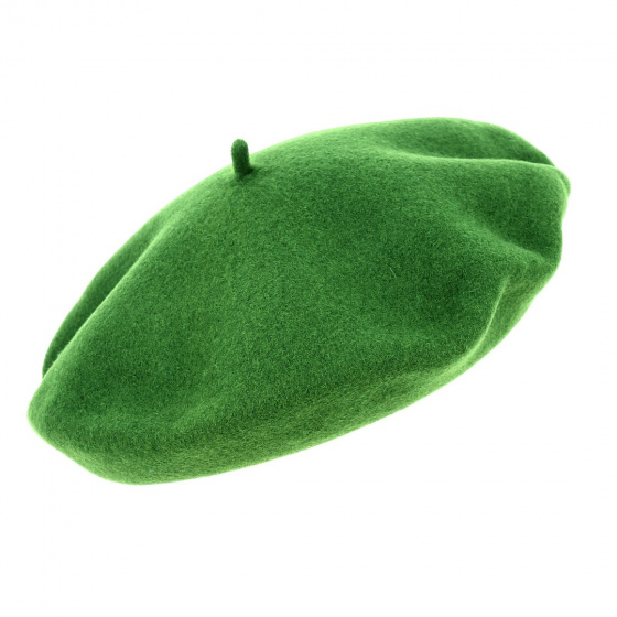 Light Green Wool Spruce Basque Beret - Élosegui