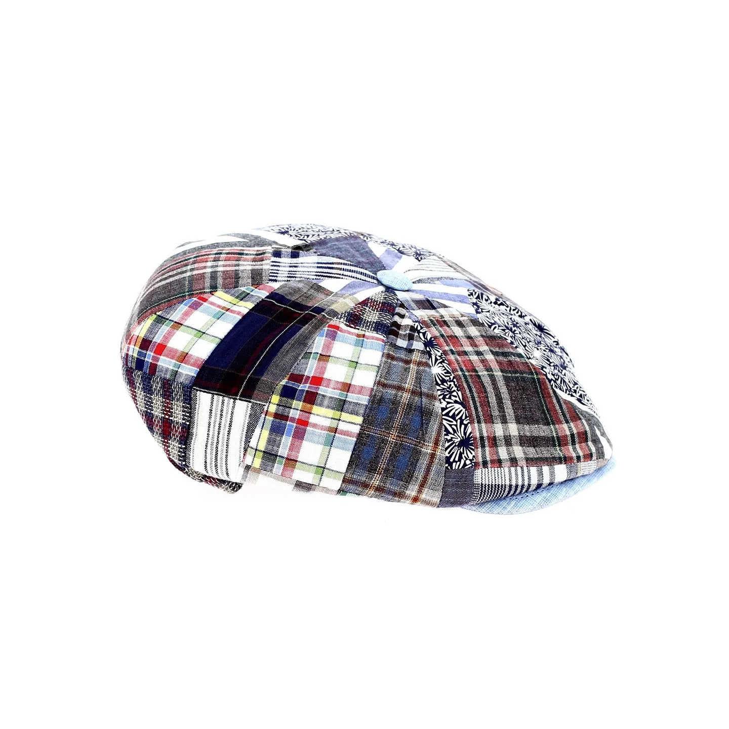 Frederique Traclet Eight-Panel Patchwork Cap Reference: 12008 | Chapellerie Traclet
