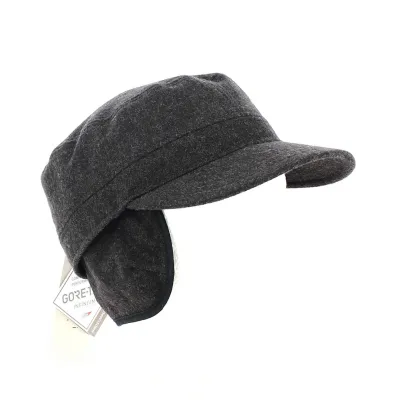 Brown Gore-Tex Army Cap with Ear Flaps - Bugatti Reference: 12025 | Chapellerie Traclet